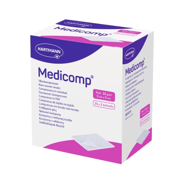 6198093-Medicom Compressas Esterilizadas 5 x5cmx25 x2.webp